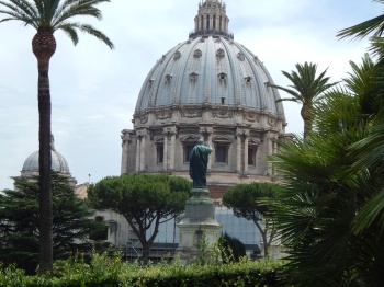 View of the Basilica from the Vatican Gardens