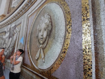 The whole of St. Peter's is a giant mosaic. That is really hard to do. 