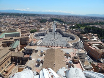 That's a fun view of Saint Peter's Square.